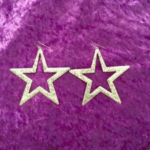 Glitter Sparkle Star Earrings